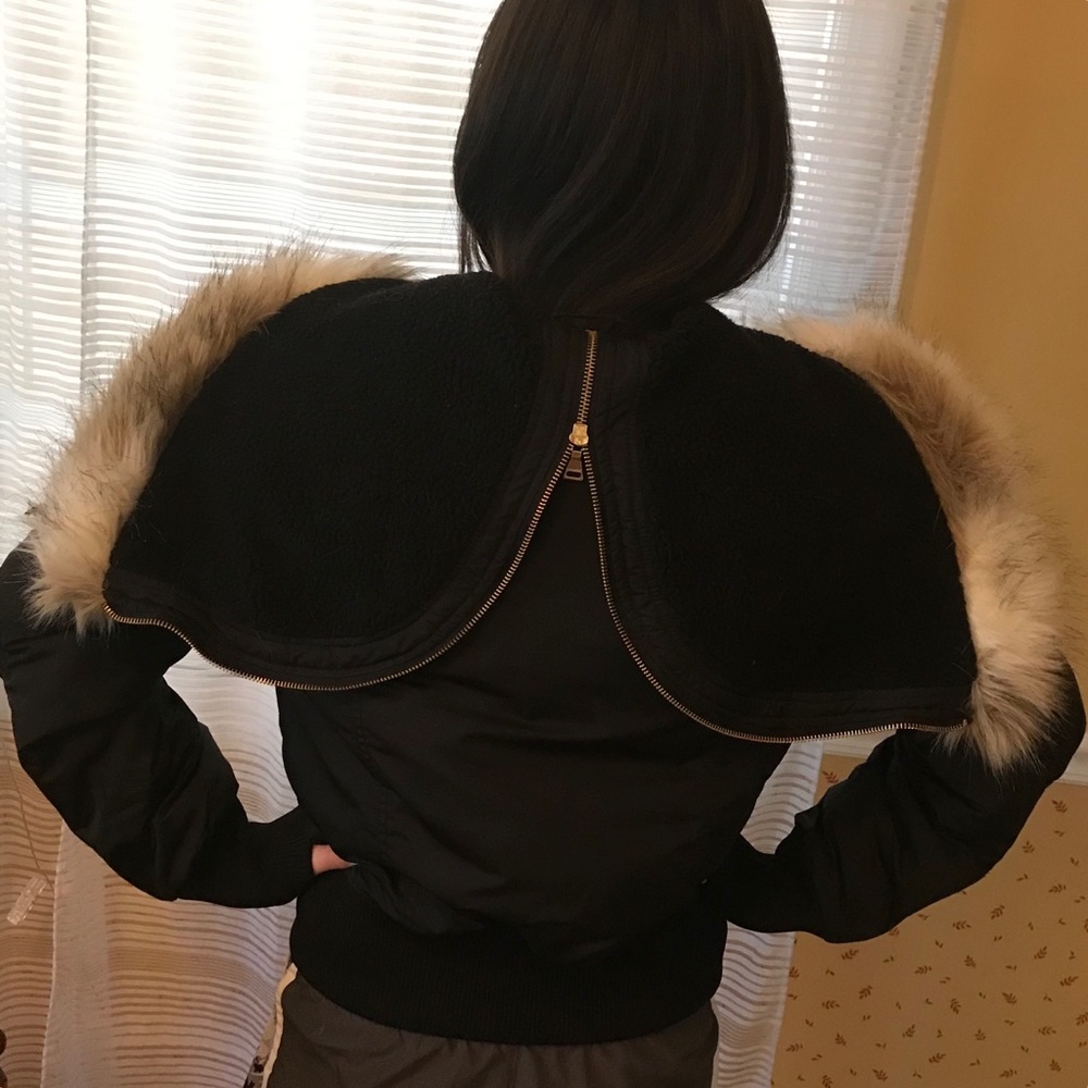 Black Express Jacket with Gold Accents